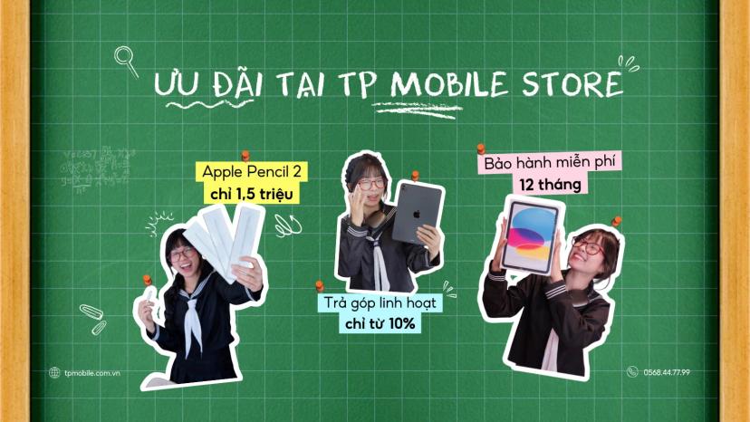 Ưu đãi Apple Pencil 2 chính hãng giá chỉ 1.500k – Phụ kiện iPad giá tốt TP.HCM & Hà Nội | TP Mobile